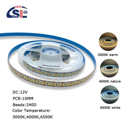 24V 240LED 10mm 3000K Warm White Die-Cutting Board SMD2835 светодиодный полосатый свет для помещений