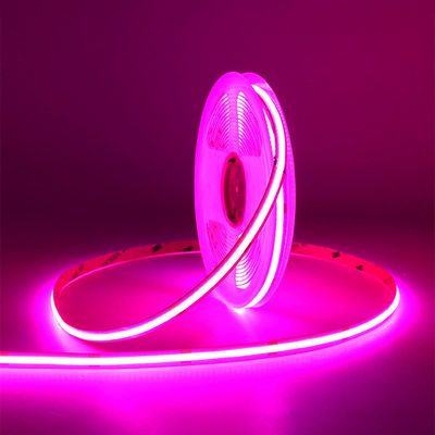 Настройка COB Светодиодный светодиодный свет IP20 8mm 12V24V 320leds Розовый для внутренних и наружных помещений