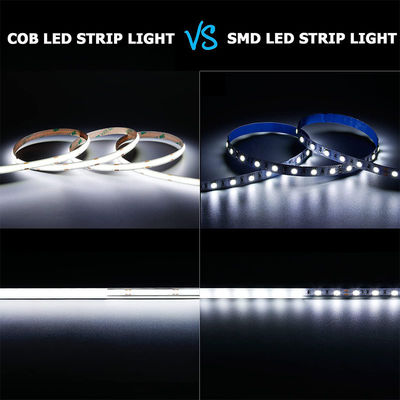 Не водонепроницаемый 12V24V 8mm10mm 480Leds 6500K Белый CE RoHs Гибкий COB светодиодный светодиод