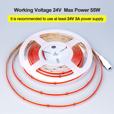 COB светодиодный светодиодный свет IP20 8mm 12V24V 480leds Красный для внутреннего и наружного декора