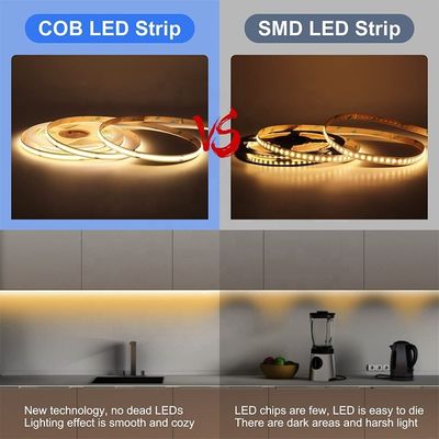 Водонепроницаемый светодиодный светодиодный свет IP20/IP65 8 мм 12V24V 320Leds 2700K 1 сантиметр