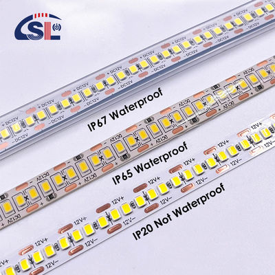 водонепроницаемый SMD2835 светодиодные светодиодные светодиоды 240 leds 8mm 24v 12v 3000K 4000K 6500K IP67 IP65 IP20