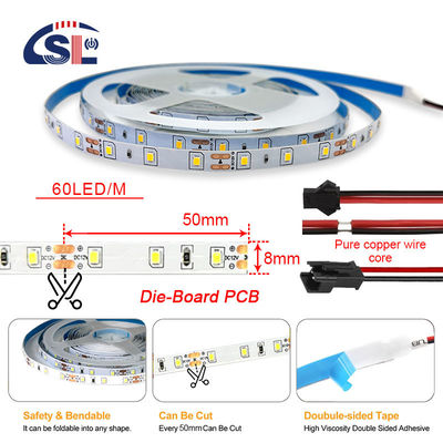 Epistar DC12V24V 8mm10mm 60leds SMD2835 Светодиодный светодиодный свет для телевизора