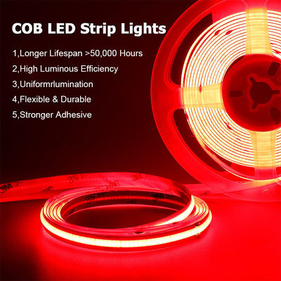 Отель COB светодиодный светодиод 12V 24V 8mm 10mm 480 светодиодов Красный для внутреннего и наружного декора
