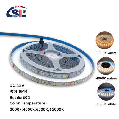 5V 8mm 320LEDs 3000K 4000K IP65 1cm Одноразовый водонепроницаемый электропластинка гибкий COB светодиодный полосатый свет
