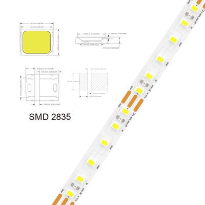 5V 8mm 320leds 4000K 1cm один разрез IP65 водонепроницаемая электропластина гибкая COB светодиодная лента света