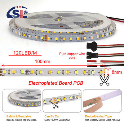 Электропластинка PCB 120Ds 8mm Ra 80 3000K-6500K Рабочая светодиодная световая лента для жилых помещений