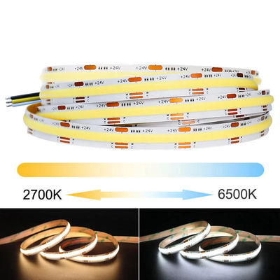 водонепроницаемая настройка DC12V24V 8mm10mm ширина 3000K 6500K CCT COB светодиодный свет