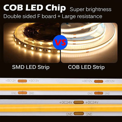 водонепроницаемая настройка DC12V24V 8mm10mm ширина 3000K 6500K CCT COB светодиодный свет