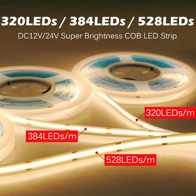 водонепроницаемая настройка DC12V24V 8mm10mm ширина 3000K 6500K CCT COB светодиодный свет