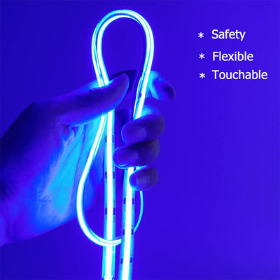 Освещение Высокая яркость DC12V24V 480leds 8mm Ice-Blue COB Led Strip Light с 3-
