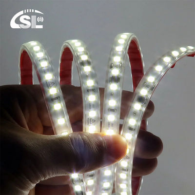 Высокий CRI Ra 80 110V220V 8mm 120leds 3000K Теплая белая электропластина гибкая светодиодная лента SMD2835
