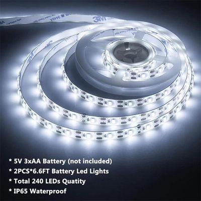 DC 24V 5V 120LED 8mm 6500K Белый высокая яркость гибкая электропластина SMD2835 светодиодный светодиодный свет