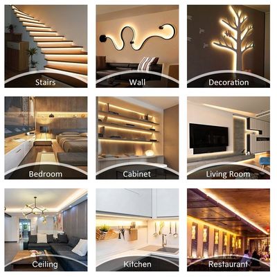 Высокая яркость 12V 8mm 120leds SMD2835 Led Strip Light с двусторонней панелью CCT