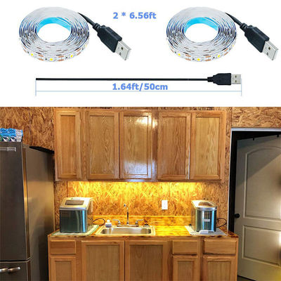 Поддержка затуманивателя 5в 8мм 120LEDs 3000K Теплая белая гибкая электропластина светодиодная лента