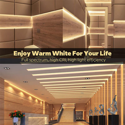 2- DC12V24V 8mm 320Leds 3000K Warm COB Led Strip Light для шкафа спальня освещение кухни