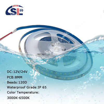 10 мм 240LEDs 3000K-6500K CCT водонепроницаемый ip65 двойной цвет SMD2835 Led Strip Light 12v24v