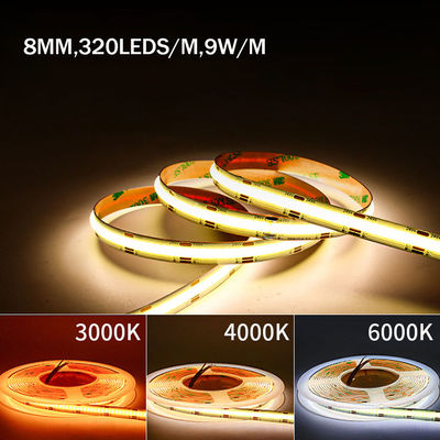 Ra 70/80/90 CCT COB Led Strip Light 8mm10mm 608leds 3000K-6500K для телевизора