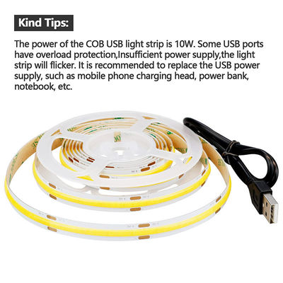 DC 24V водонепроницаемый 5V 8mm 320leds 1cm One Cut 4000K естественный гибкий COB светодиодный светодиод