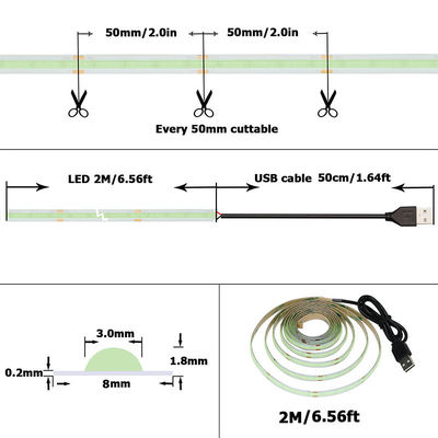 12v24v 8mm 320leds Ice-Blue Flexible COB Led Strip Light для освещения и проектирования схем