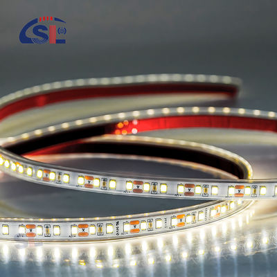 водонепроницаемая IP67 12V 24V светодиодная полоса Белый теплый Белый 2835 120LED / м для наружного садового декора
