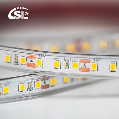 водонепроницаемая IP67 12V 24V светодиодная полоса Белый теплый Белый 2835 120LED / м для наружного садового декора