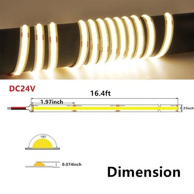 8mm10mm 480leds 6500K White COB Led Strip Light для высокой яркости и длительной службы
