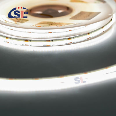 Не водонепроницаемая 24v COB 320Ds 8mm Ra 80 CCT Трицветная светодиодная лента Cob
