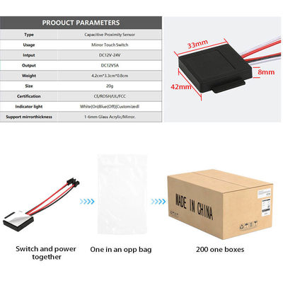 SL 12V 5A 60W Smart Light Sensor Touch Switch для ванной комнаты