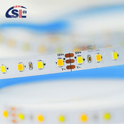 Настраиваемый CCT 12V24V 8mm 120leds 3000K-6500K Теплый бело-белый SMD2835 Светодиодный светодиодный свет