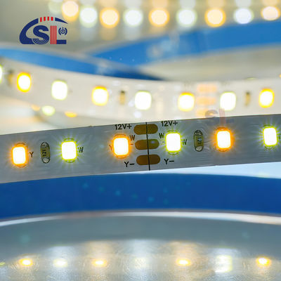 Настраиваемый CCT 12V24V 8mm 120leds 3000K-6500K Теплый бело-белый SMD2835 Светодиодный светодиодный свет