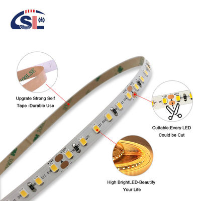 IP20 2835 SMD одноцветный светодиодный светодиодный светодиод 120 Led 12V 24V 8W низкое напряжение 3M для зеркала
