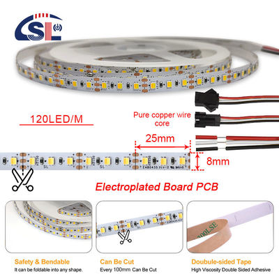 2835 CCT светодиодная лента 120Leds/m Двойная белая цветовая лента с регулируемой температурой