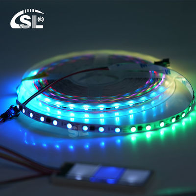 12V WS2811 60Leds Magic Digital Multi Color 5050 Адресованная RGB LED полоса Пиксель Теплый Белый IP20 Контроллер декора
