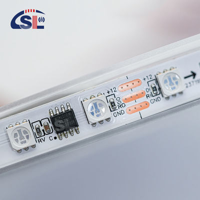 12V WS2811 60Leds Magic Digital Multi Color 5050 Адресованная RGB LED полоса Пиксель Теплый Белый IP20 Контроллер декора