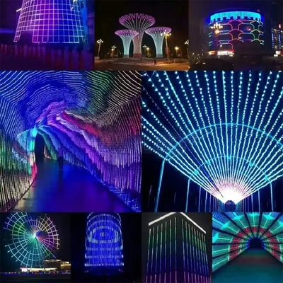 12V WS2811 60Leds Magic Digital Multi Color 5050 Адресованная RGB LED полоса Пиксель Теплый Белый IP20 Контроллер декора