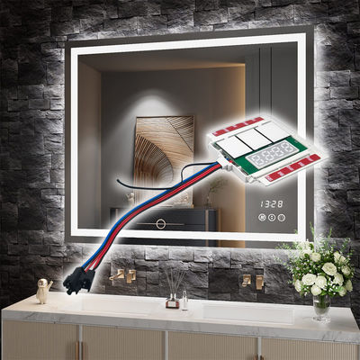 Дисплей 60 Вт временной температуры Slim DC12V 5A LED светодиодный зеркальный сенсорный сенсор Stepless Dimmer Switch