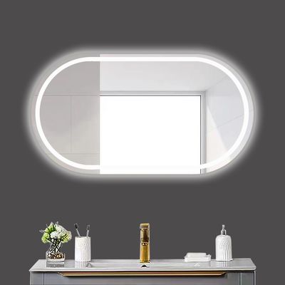 Серебряные линзы Материал сенсорный контроль Led розничный зеркало для домашней ванной