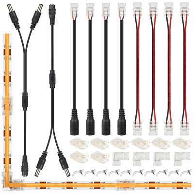 DIY домашнее освещение Пластик 8 мм 2 пин SMD Cob Led Strip Connector для современного дизайна