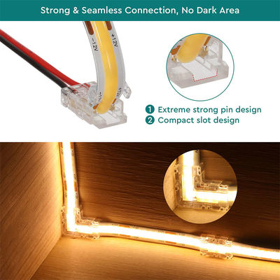 DIY домашнее освещение Пластик 8 мм 2 пин SMD Cob Led Strip Connector для современного дизайна