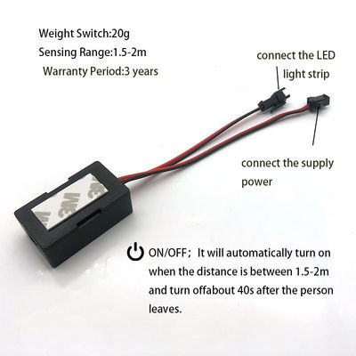 Настраиваемый 12V/24V 5A 60W/120W Rader PIR Датчик движения Световой переключатель светодиодный источник света 1NO/1NC переключатель Комбинация ванной