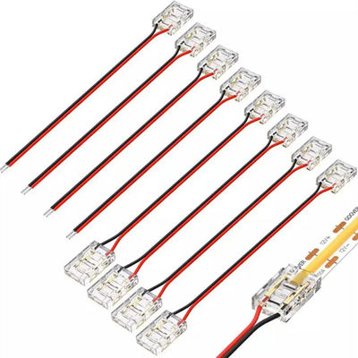 Hotel COB Mini Led Light Strip Wire Connectors 2 3 Pin Connection Solderless CCT 5 8 10mm LED Strip To Strip Wire Connector (Ледующая светодиодная лента для соединения проволоки)