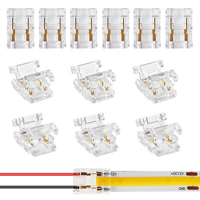 Hotel COB Mini Led Light Strip Wire Connectors 2 3 Pin Connection Solderless CCT 5 8 10mm LED Strip To Strip Wire Connector (Ледующая светодиодная лента для соединения проволоки)