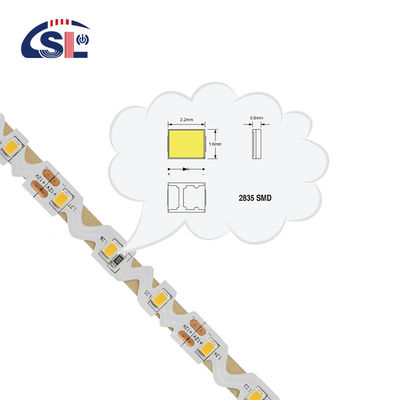 Энергосбережение 3 светодиодные ленты 12V 24V с CE ROSH 60PCS / M SMD 2835 гибкий веревочный свет