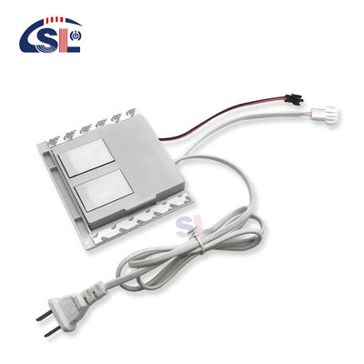 110V 240VAC Двойные клавиши Бани Светодиодный осветительный прибор Одно/Три цвета Включение/Отключение Сменщик сенсора нажатия