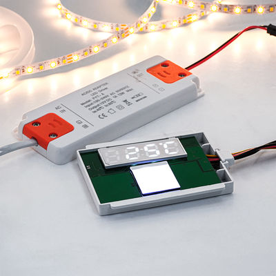 DC12V SL Разделенный однокнопка одноцветный сенсорный сенсорный переключатель Радар Время Температура дисплейный экран с скобками умные зеркала 12W 24W напряжение