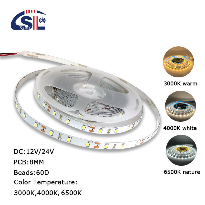 3- DC12V24V 60leds 8mm10mm 3000k 4000k 6500k Электропластинка SMD2835 Светодиодный светодиодный свет для внутреннего декора