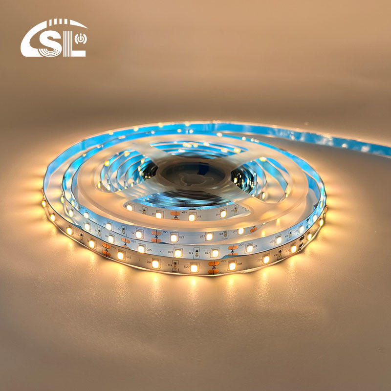 12В 60LED/м 2700K-3000K Одноцветный SMD 2835 Теплый белый светодиодный фонарь