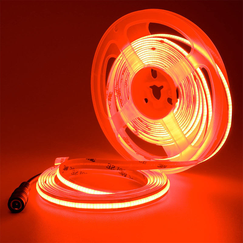 Отель COB светодиодный светодиод 12V 24V 8mm 10mm 480 светодиодов Красный для внутреннего и наружного декора