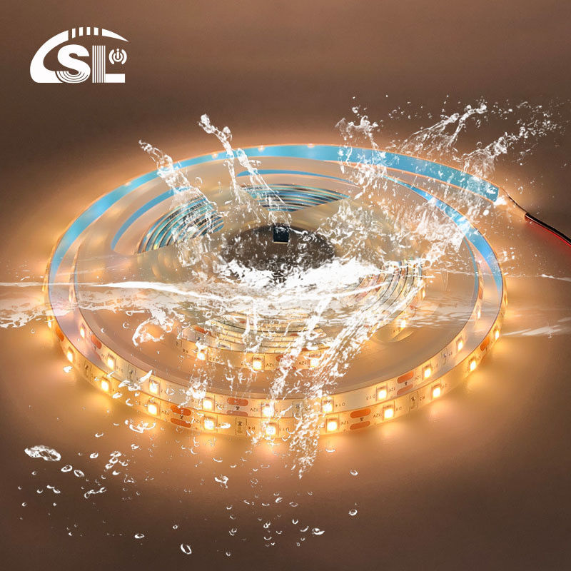 5V 8mm 320LEDs 3000K 4000K IP65 1cm Одноразовый водонепроницаемый электропластинка гибкий COB светодиодный полосатый свет